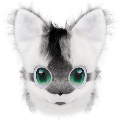 Masque Tête de Chien Animal Fourrure Synthétique Pelucheux Fursuit Headgear Carnaval Fête Costume Cosplay Accessoires