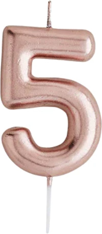 Cijfer 5 - Rosé Goud