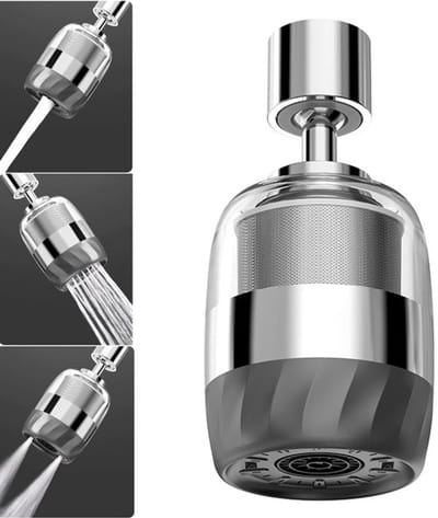 Faucet Jet Regulator - 360° Rotatable - 3 Modes Tap Spray Head - M22/M24 - Water Faucet Aerator - Geschikt voor Keuken en Badkamer - Stij...
