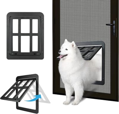 YAGXIG Honden-/Kattenluik - Eenvoudig te installeren - Met slot - (34 cm x 44 cm)