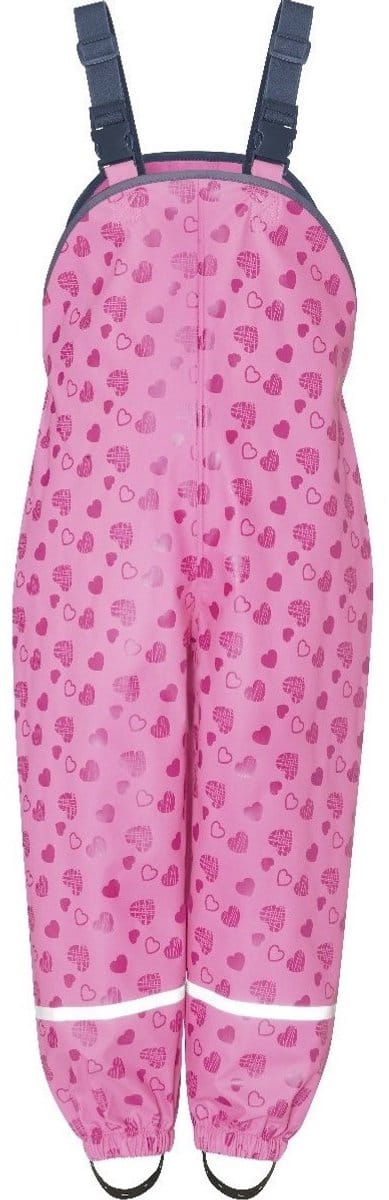 Playshoes - Regentuinbroek voor kinderen - Hartendief - Roze - maat 86cm