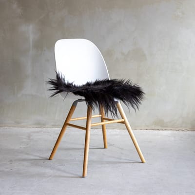 Van Buren - Stoelkussen bruin - 100% echt schapenvacht - Chairpad van IJslands schapenvacht