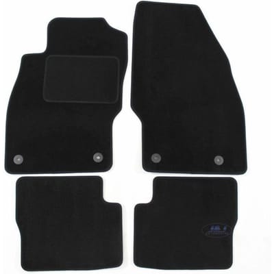 Tapis De Sol Noir Velours - J&J AUTOMOTIVE - Opel Corsa E 2006-2019 - Sur Mesure - Antidérapant - Imperméable noir