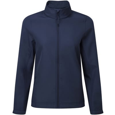 Premier Dames/Dames Windchecker Gerecycled Printable Soft Shell Jacket (Marine)