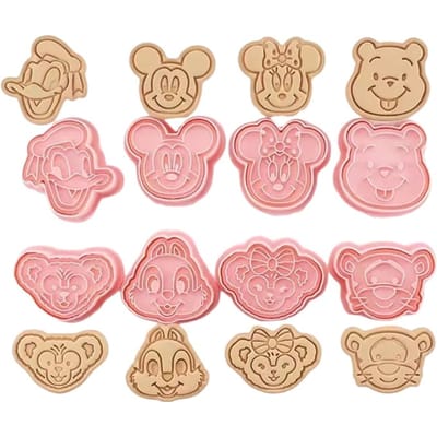 Emporte-pièces Tampons Disney Minnie Mickey, 8 Pièces.