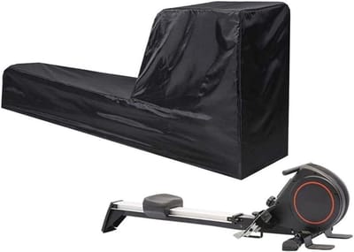 Roeimachinehoes - Fitness beschermhoes - Apparatuur beschermen - Waterdicht Oxford doek - 241 x 61 x 100 cm - Zwart