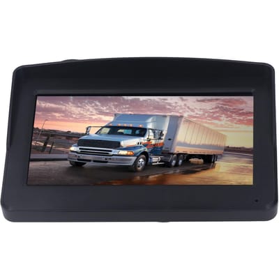 Caméra de recul avec moniteur 7 pouces Vision nocturne infrarouge Étanche IP69K Universelle pour camping-car, caravane, remorque, camion 12V‑24V gray