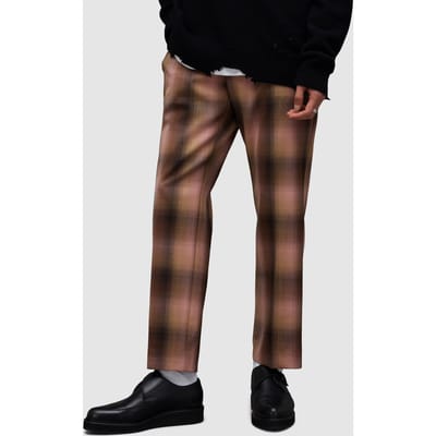 AllSaints Vela Trouser Brown/pink Größe: W28 | Maßgeschneiderte Hosen Outlet | Herren | Braun
