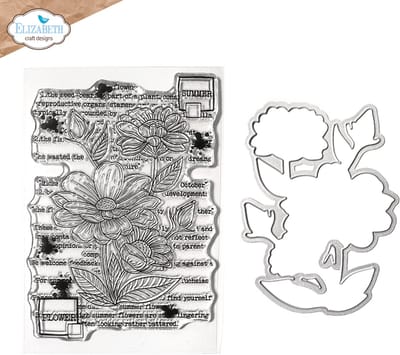 ECD Summer flower stamp and die set