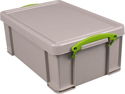 Opbergdoos - Opbergbak - Huishouden Organiseren - Gemaakt van gerecycled materiaal - 395 cm - Grijs