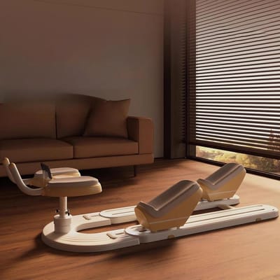 Rugtrainer - Core trainer - Thuis trainen - Ergonomische lendensteun - 124 cm lengte - Zwart
