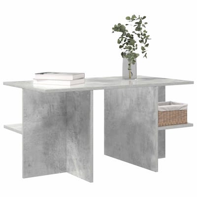 vidaXL - Salontafel - Betongrijs - 87 - x - 50 - x - 45 - cm - Geconstrueerd - hout
