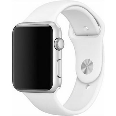 Bandje voor Apple Watch 42mm Mercury Siliconen Wit white