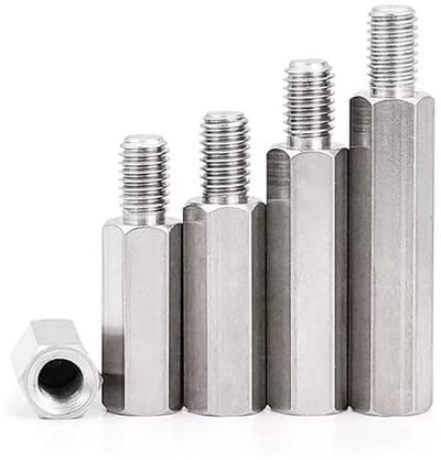 Dailygoods - Afstandhouders - Roestvrij staal - Hex-vormig - M3 x 60