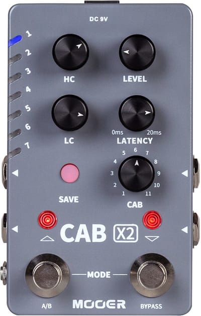 Mooer Cab X2 Stereo Cabinet Simulator effectpedaal