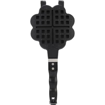 Hartvormige DIY Wafelijzer Wafel Cake Vorm Bakplaat Huishoudelijke Bakaccessoires voor Gas black