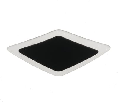 Behave - Haarspeld - Ruitvorm minimal design - Zwart - Transparant - 10,5 cm