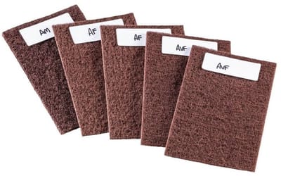 Rhodius - PROline - Schuurvlies hand pad - 152x229mm - 5 Pack (1 × medium; 2 × fijn; 2 × zeer fijn)