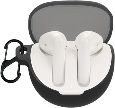 Beschermende Siliconen Hoes voor Bluetooth Hoofdtelefoons, Geschikt voor Enco Air3, Zwart, Duurzaam en Stijlvol