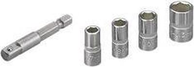 wolfcraft - Dopsleutelset (SW 7/8/10/13), 5-dlg. - 2413000