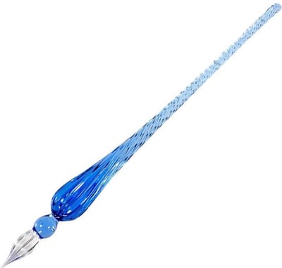 Kalligrafie Pen Handgemaakt - Glazen Pen - Geschenkdoos - Uniek Ontwerp - Voor Kunstenaars - Decoratie - Schrijfpunt