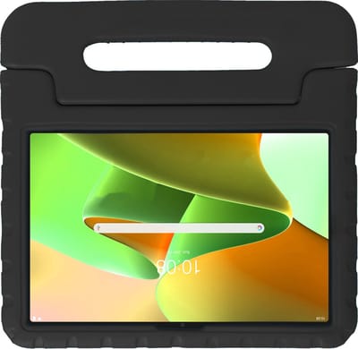 Hoesje - Geschikt voor Lenovo Tab M10 Plus (3e / 3rd Generatie) - Kinderhoes Shockproof Bumper - Kidsproof Case - Tablet Hoes - Kinder Hoes Cover - Zwart