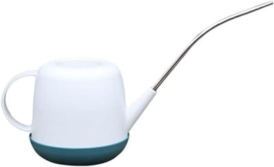 Gieter Kleine Waterkoker - Bloemen Gieter - Planten Water Geven - Lange Dunne Tuit - 1 Liter - Wit