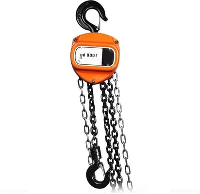 Elektrische Lier - Kettingtakel Kraan - Zwaar Werk Tillen - 1 Ton Hefvermogen - 3 Meter - Zilver