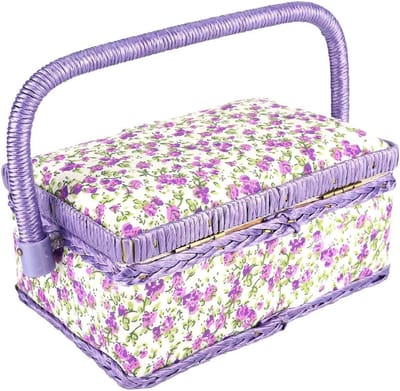 Handgemaakte Naaidoos voor Creatieve Hobbyisten - Ideale Organizer voor Naalden, Patches en DIY-projecten