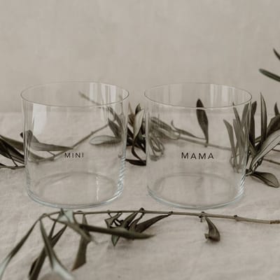 Eulenschnitt - Drinkglas - Set van 2 - Mama & Mini
