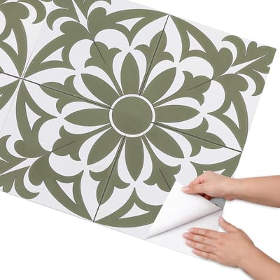 Coloray Meubel Wrap Folie - Groente Meubelfolie - 75x150 cm - Meubelfolie Zelfklevend Groene bladeren - Wrapfolie Keuken - Geometrische Meubelfolie - Decoratiefolie - Tafeldecoratie - Geometrische