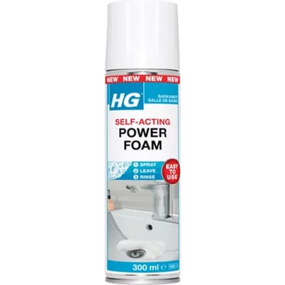 HG - Badkamer - Badkamerreiniger - Power Foam Badkamer - Zelf-Activerend - 300 ml - 1 stuk