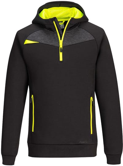 Portwest DX4 Hoodie met kwart rits DX467 - Zwart - M