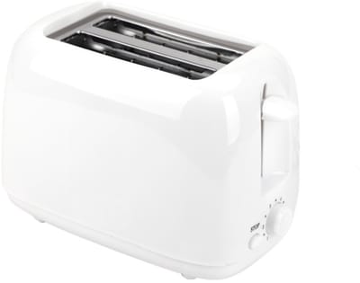 Extra slanke 2-slots broodrooster — Enkele, 18,5 inch lange gleuf (geschikt voor bagels en ambachtelijk brood), 6 bruiningsstanden, uitneembare kruimellade, automatische uitschakeling, wit