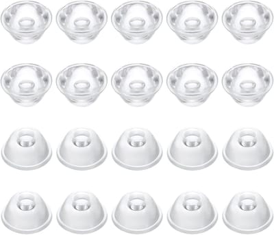 90 Graden 20 mm High Power LED-lens - 20 stuks Reflector Collimator Acryl Optisch PMMA voor Heldere Verlichting en Focus Lenzen