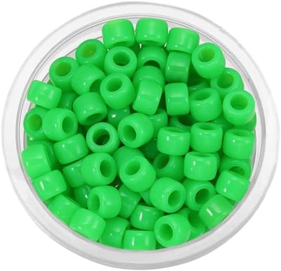 100 Stuks Pony Beads voor Sieraden en Knutselen - Grote Gaten, Acryl, Ronde Kralen voor Armbanden en DIY Projecten