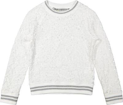 Rumbl Royal - Sweatshirt - Kant - Wit/Zilver - Maat 164/170