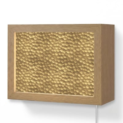 Wandlamp 20x15 cm - Oplaadbaar - Metaal - Dynamisch - Goud - Wandlampen binnen woonkamer - Slaapkamer lamp met kabel - Decoratieve nachtlamp - Vloerlamp snoer