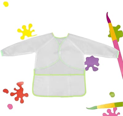 Dailygoody - Schilderschort - Knutselschort voor kinderen - Lange mouwen - Schilderjas voor creatief plezier - Geschikt voor knutselen - Meisjes en jo...