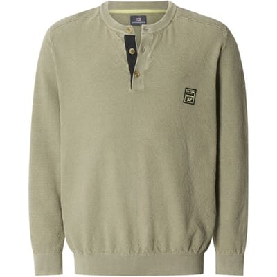 Jan Vanderstorm herren Trui - 52/54 - olijf - Plus Size