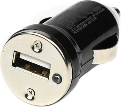 Benson Compacte autolader - USB 1A - 12-24V - Zwart - Kunststof