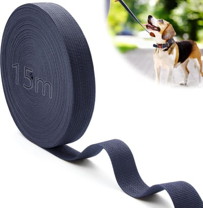 Famanu – Bevestigingsriem 25 mm x 15 m - waterdichte polypropyleen spanband voor koffers - tassen en rugzakken - op maat te snijden - marineblauw