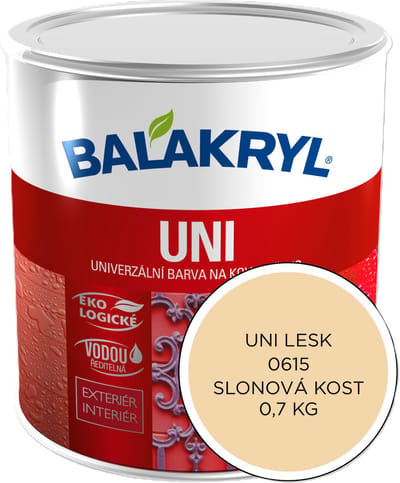 Balakryl UNI Glans 0,7kg, 0615 ivoor