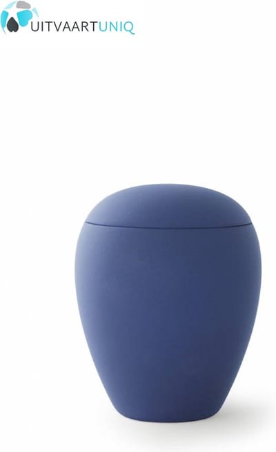 Mini urn marine blauw - keramiek