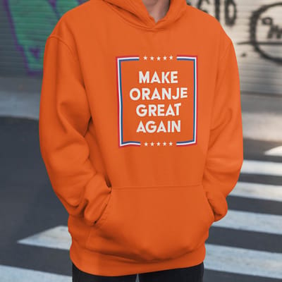 Oranje WK-EK Hoodie Make Oranje Great Again XS