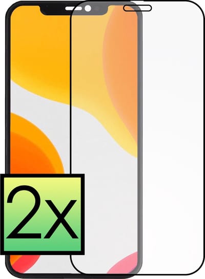 Screenprotector - 2 Stuks - Geschikt voor Apple iPhone X - Full Cover - Beschermglas - Gehard Glas - Tempered Glass - Screen Protector