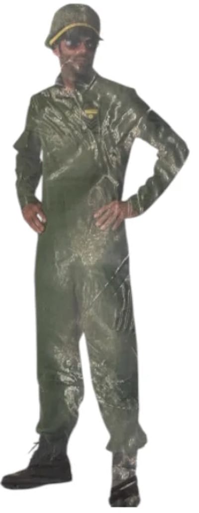 Verleidelijke Luchtmacht Piloot Overall - Airpower – Erotische Jumpsuit met Pet – Maat XL