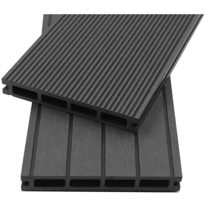 HOME DELUXE Set van 6 vlonderplanken Samana (2m², Antraciet)