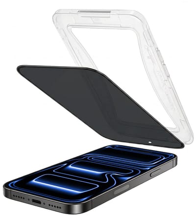 Privacy Screenprotector - Geschikt voor iPhone 17 Pro / 18 Pro - Met Installatie Kit - Beschermglas - Anti-Spy - Flexibel Glas - Tempered Glass - Screen Protector
