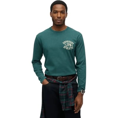 Superdry - Athletic Essentials top met lange mouwen - Heren - Tops